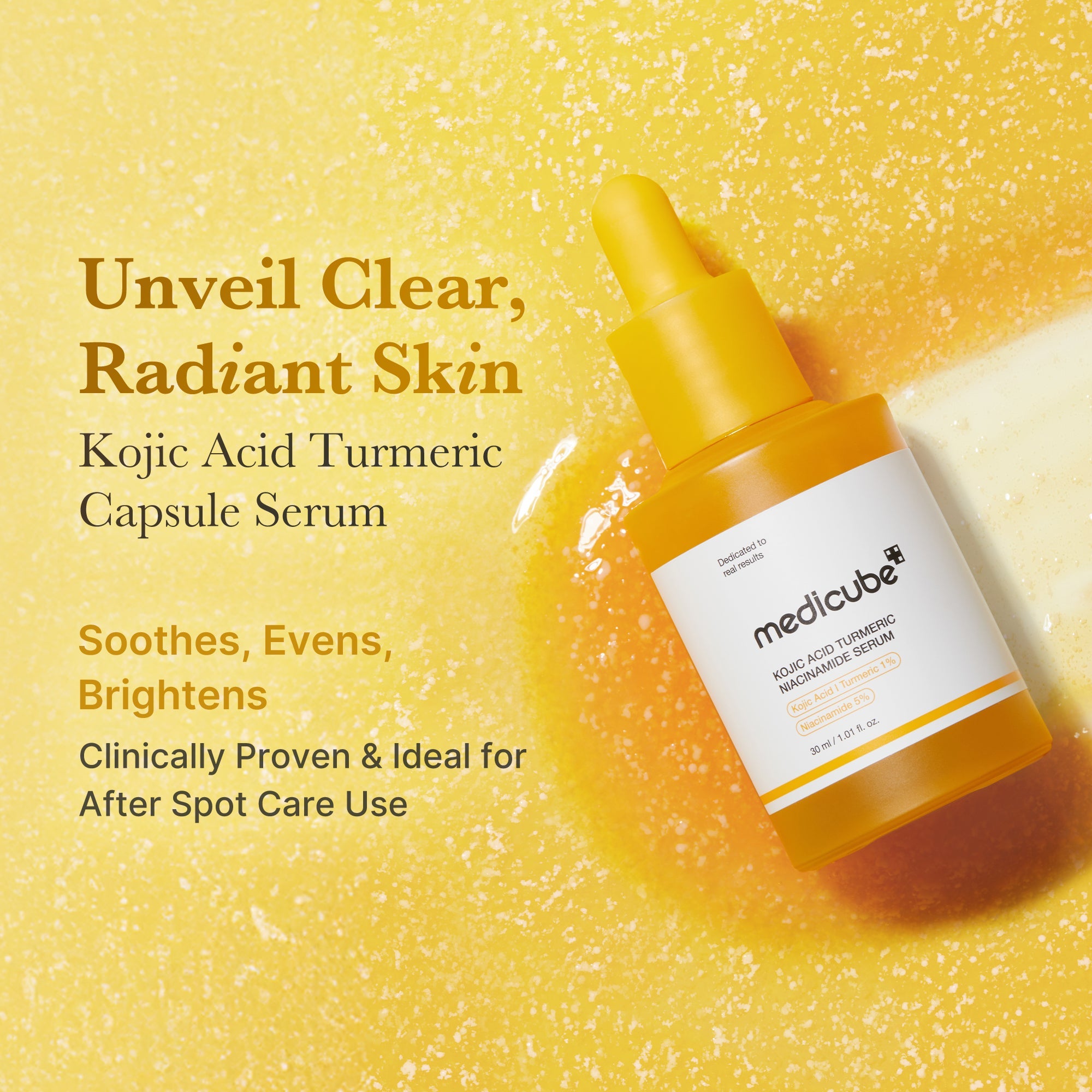 Kojic Acid Turmeric Capsule Serum - Ease into your morning.