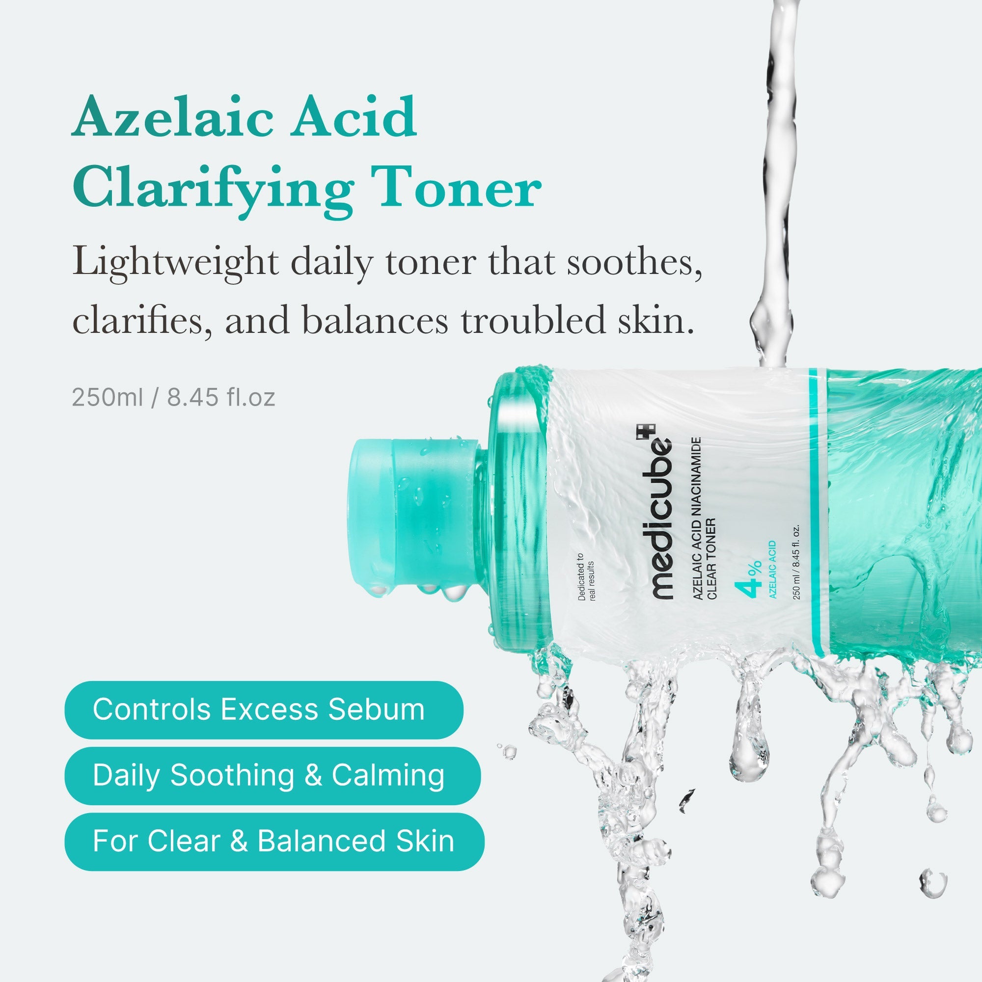 Azelaic Acid Niacinamide Clarifying Toner - From shower to self-care.