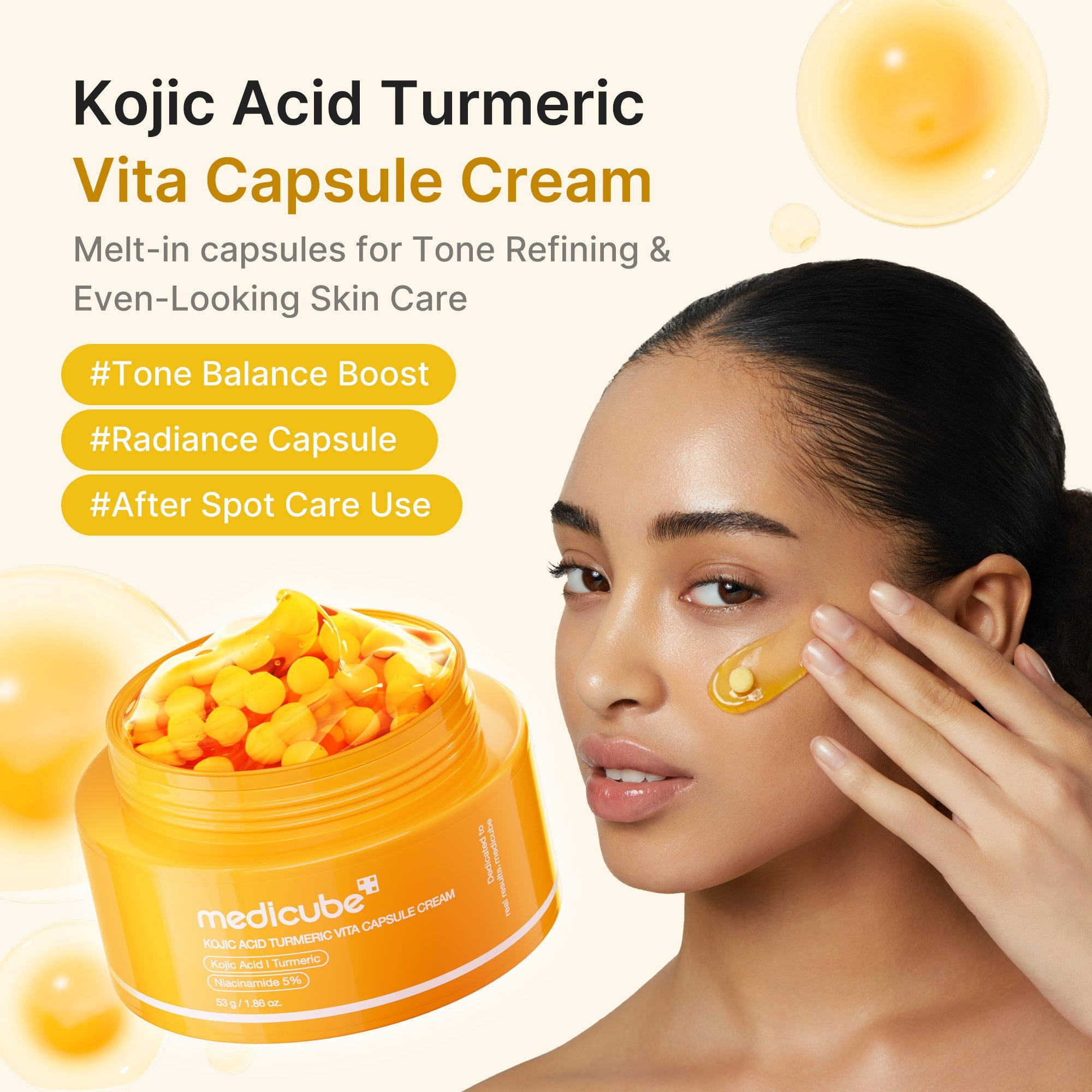 Kojic Acid Turmeric Vita Capsule Cream - Say yes to skincare time.