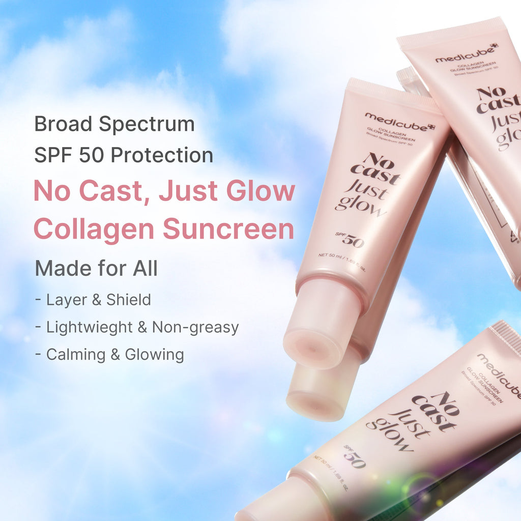 No Cast Just Glow Collagen Sunscreen - Find room for possibility.