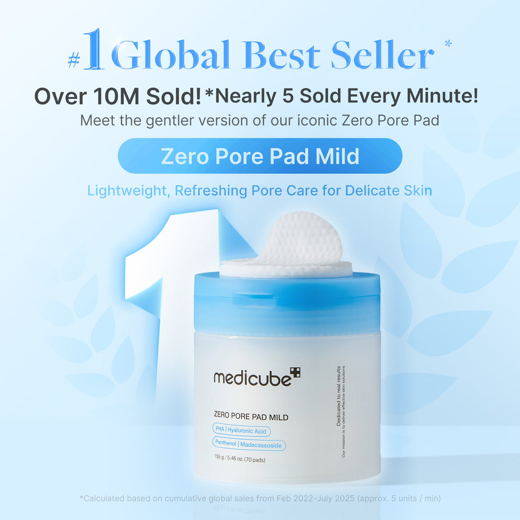 Zero Pore Madecassoside Pads (Mild) - Your next Medicube chapter.
