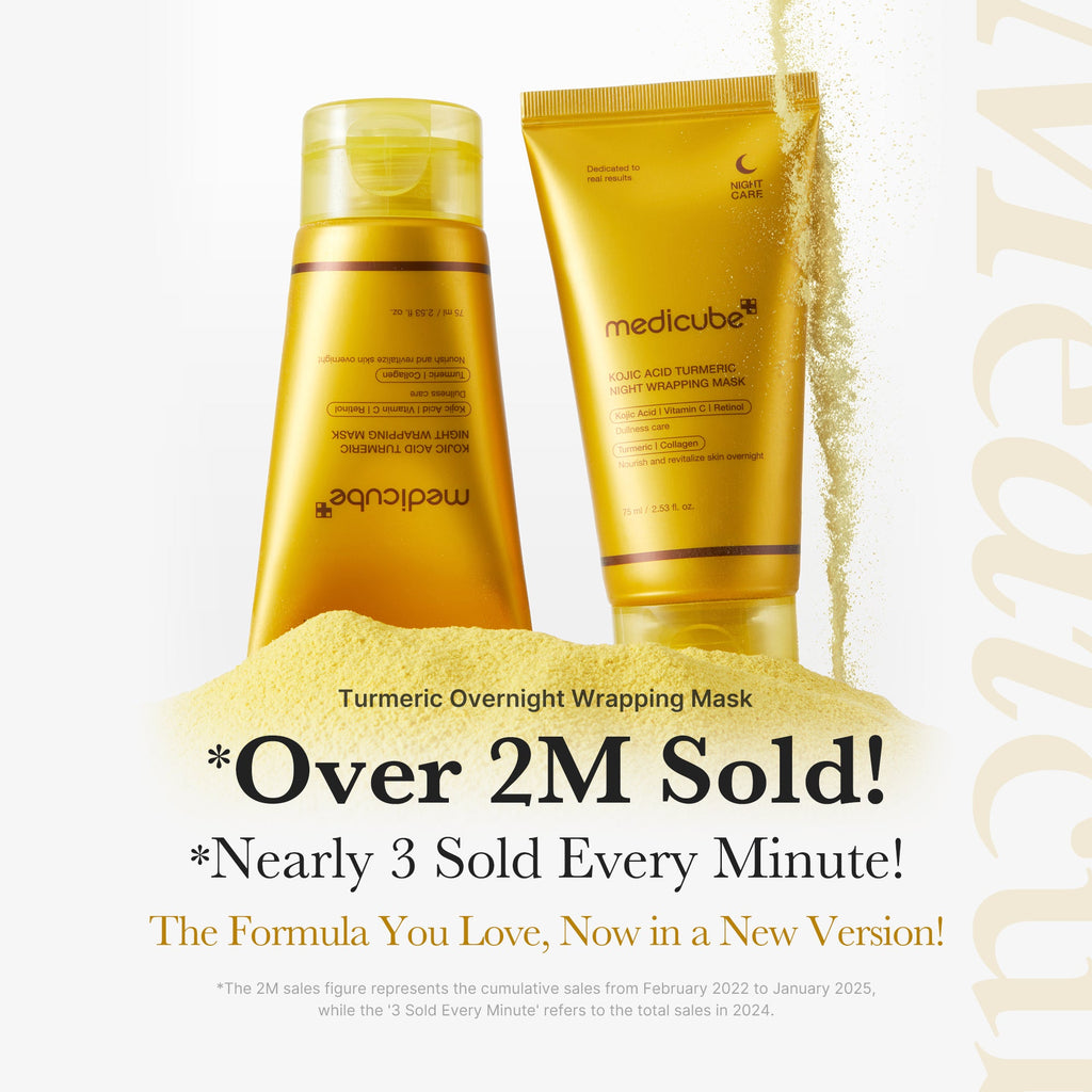 Kojic Acid Turmeric Overnight Wrapping Mask - A little more Medicube.
