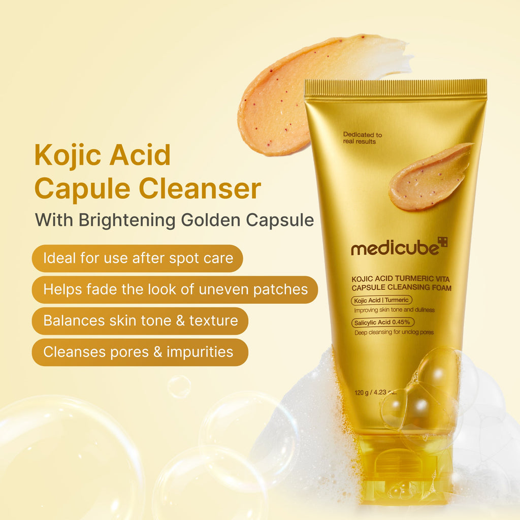 Kojic Acid Turmeric Vita Capsule Foam Cleanser - Let the weekend be yours.