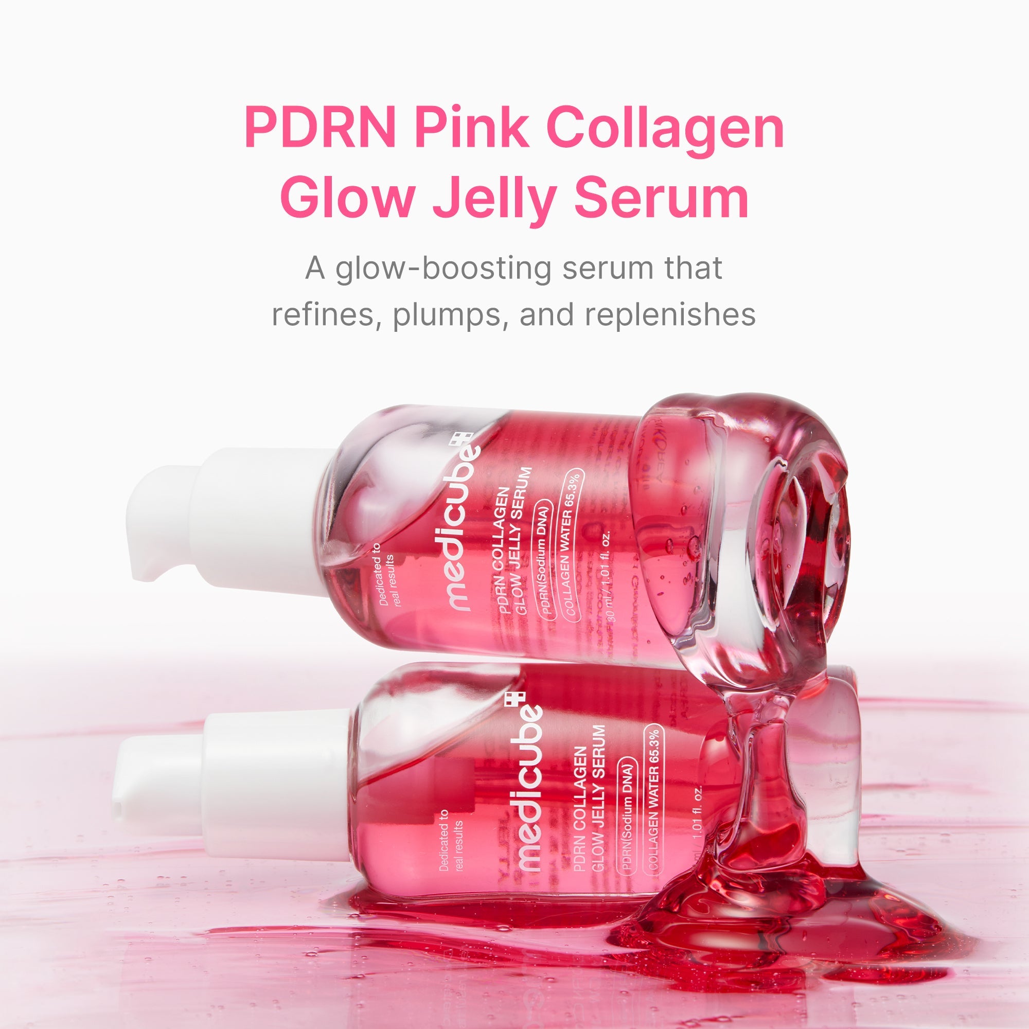 PDRN Pink Collagen Glow Jelly Serum - Stay in. Bring the skincare.