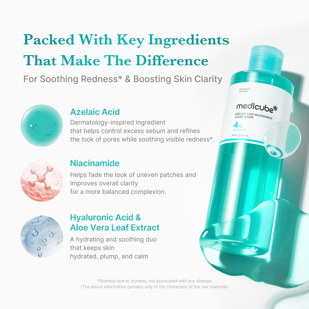 Azelaic Acid Niacinamide Clarifying Toner - From shower to self-care.