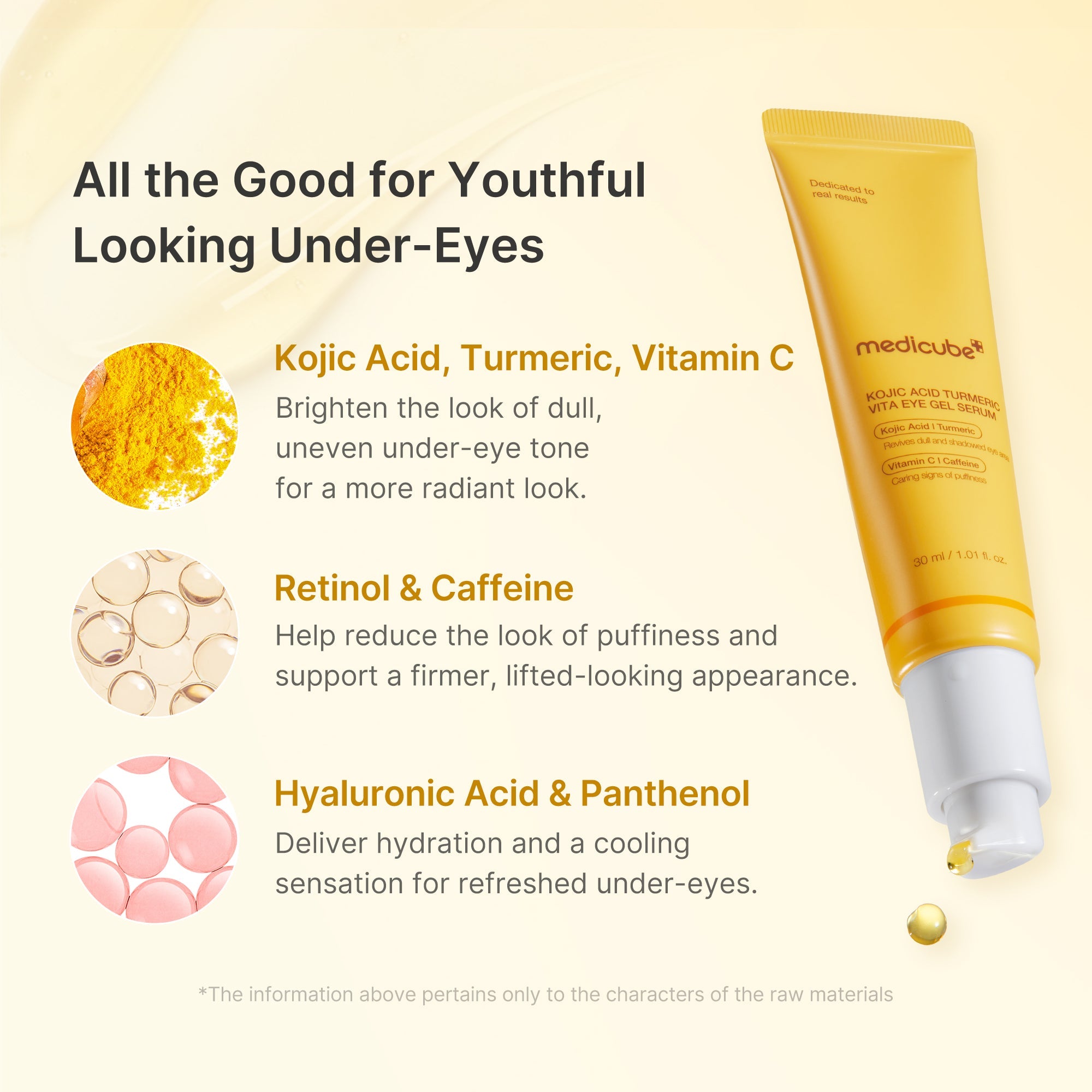Kojic Acid Turmeric Eye Gel Serum - Bring care into the picture.