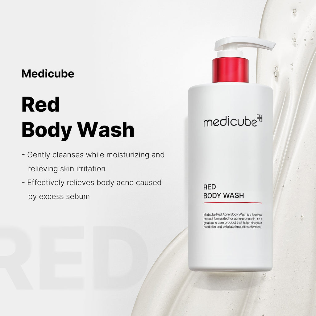 Red Body Wash - Good routines leave room.