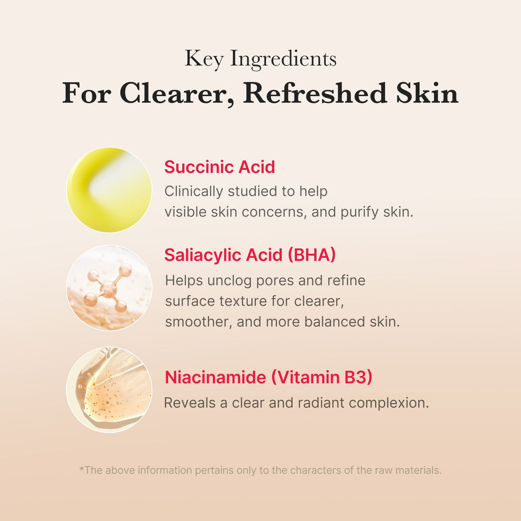 Red Succinic Acid Panthenol Pads - Let self-love take shape.