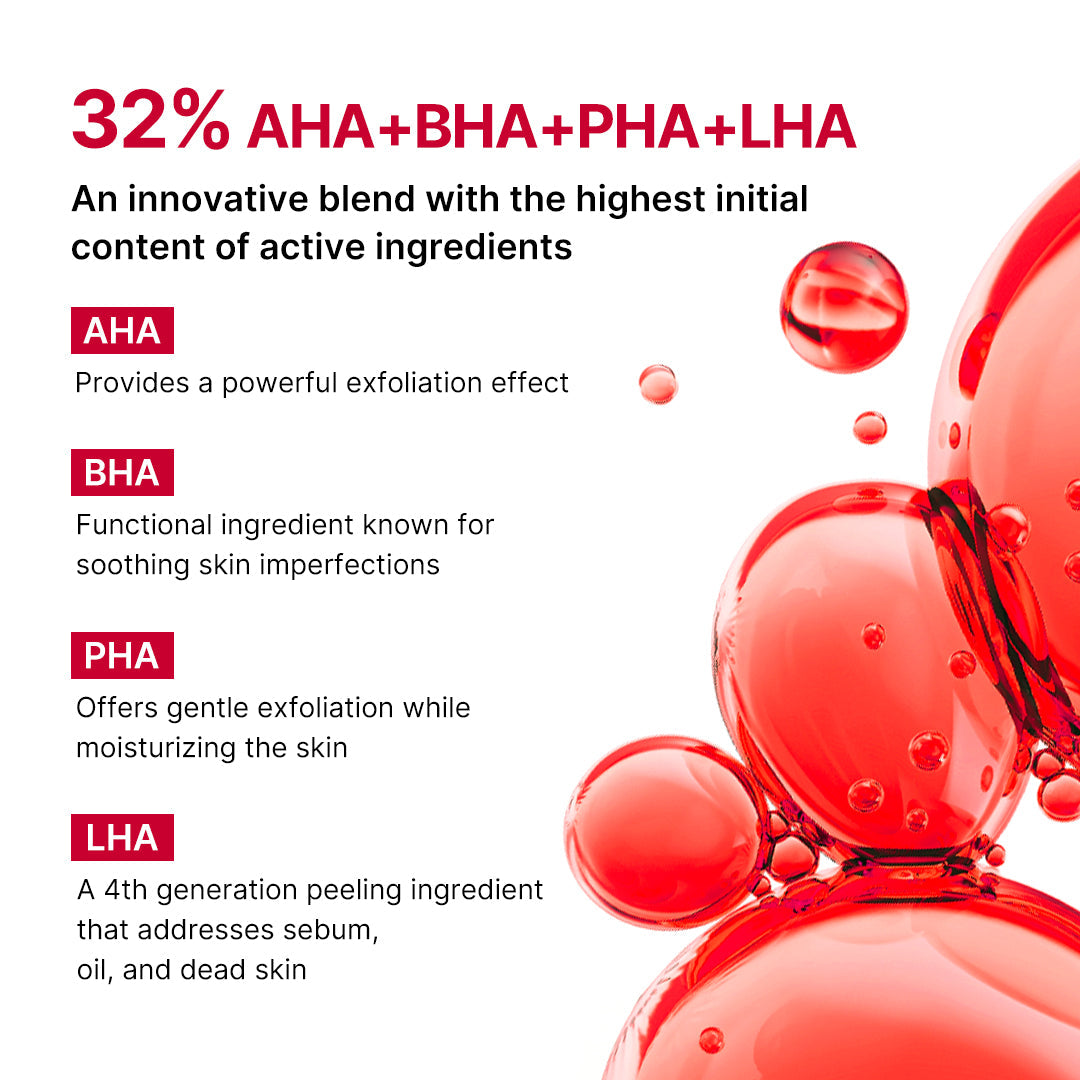Red Body Peeling Shot Cleanser - Choose care with intention.