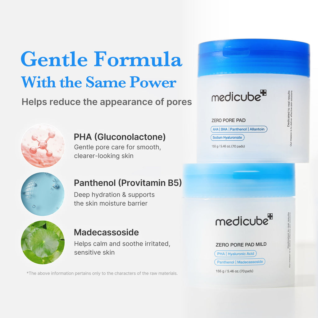 Zero Pore Madecassoside Pads (Mild) - Your next Medicube chapter.
