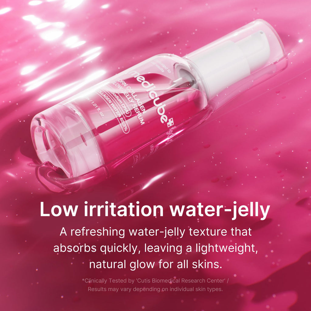 PDRN Pink Collagen Glow Jelly Serum - Stay in. Bring the skincare.