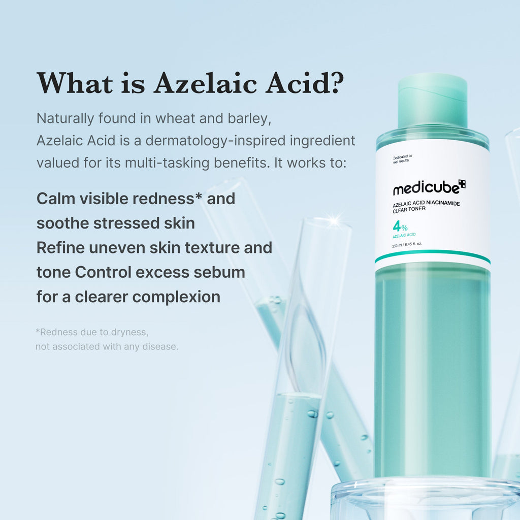 Azelaic Acid Niacinamide Clarifying Toner - From shower to self-care.