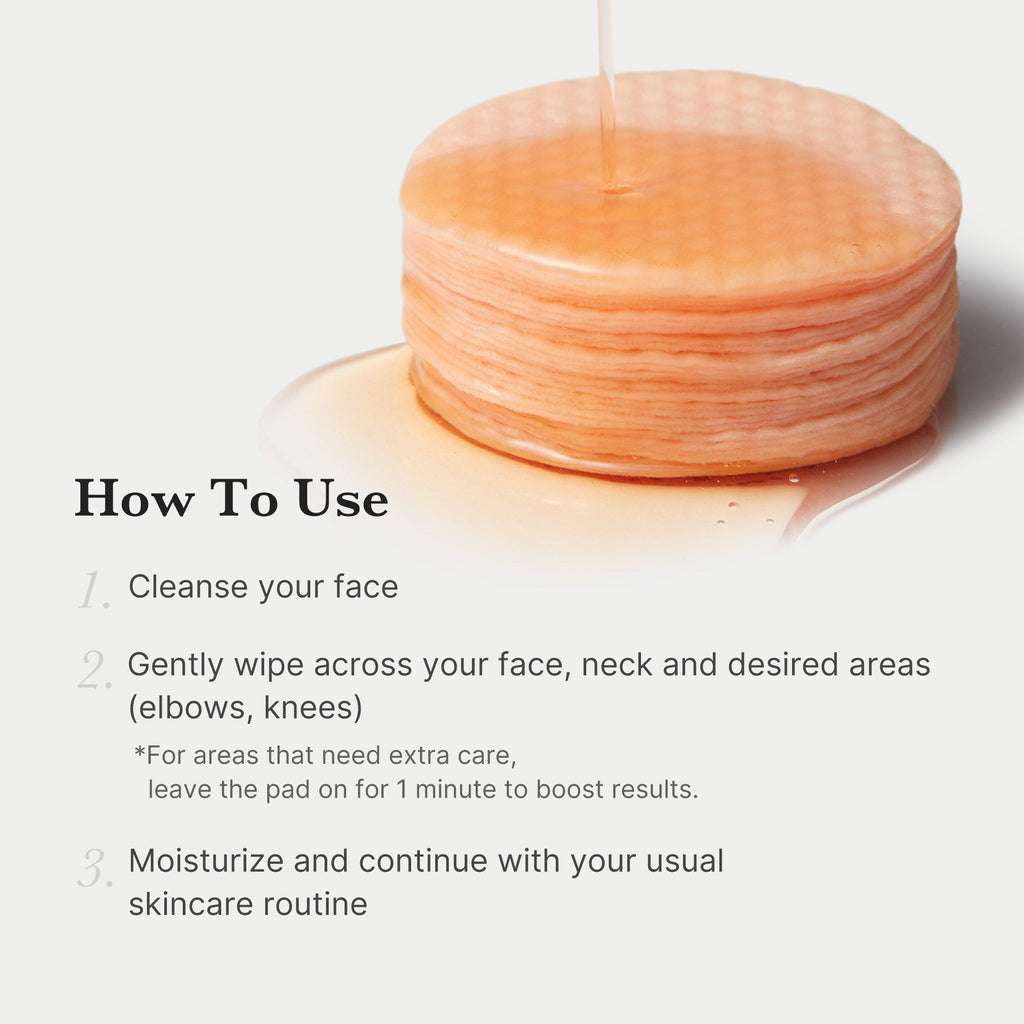 Red Succinic Acid Panthenol Pads - Let self-love take shape.