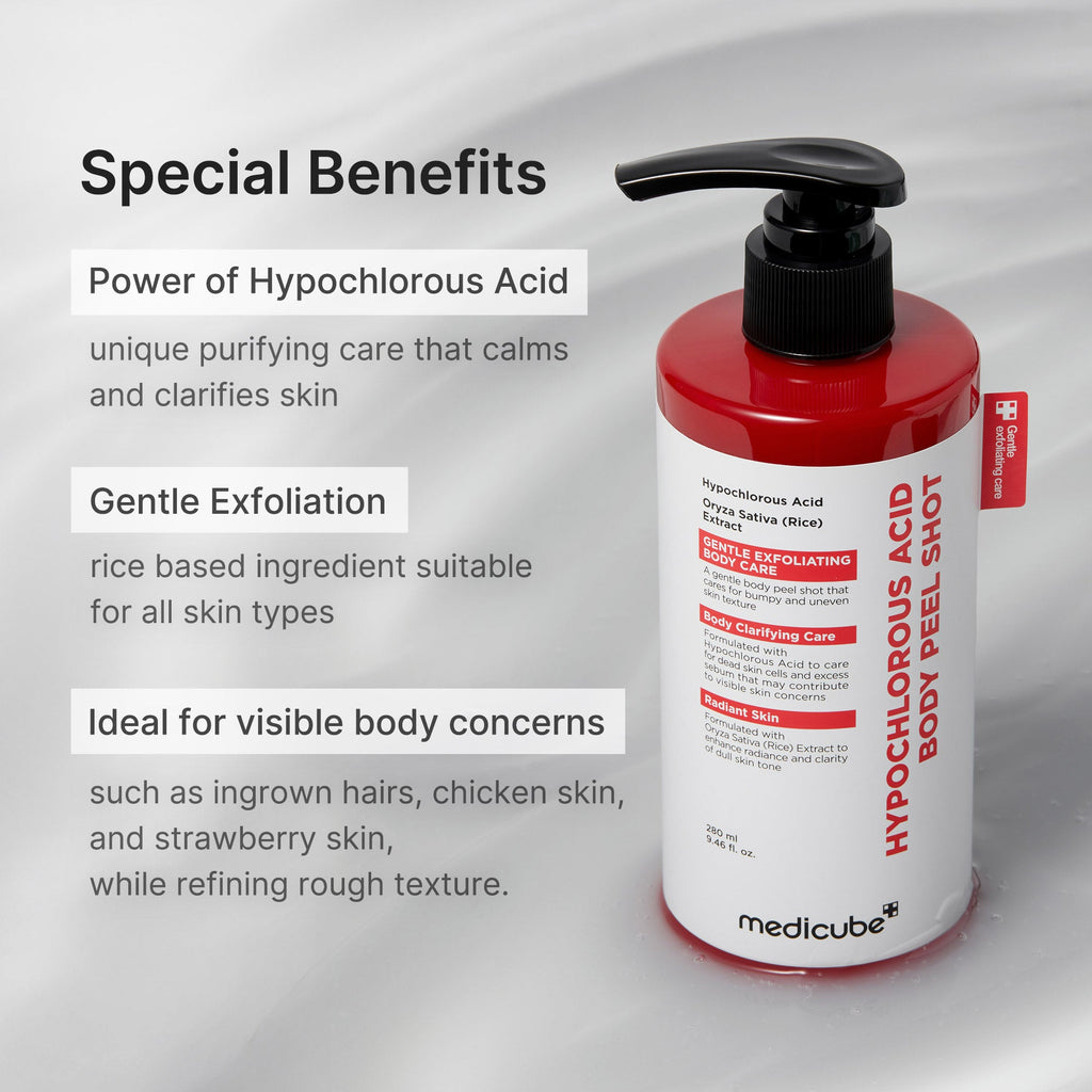 Hypochlorous Acid Rice Body Peel Shot - Your glow wishlist awaits.