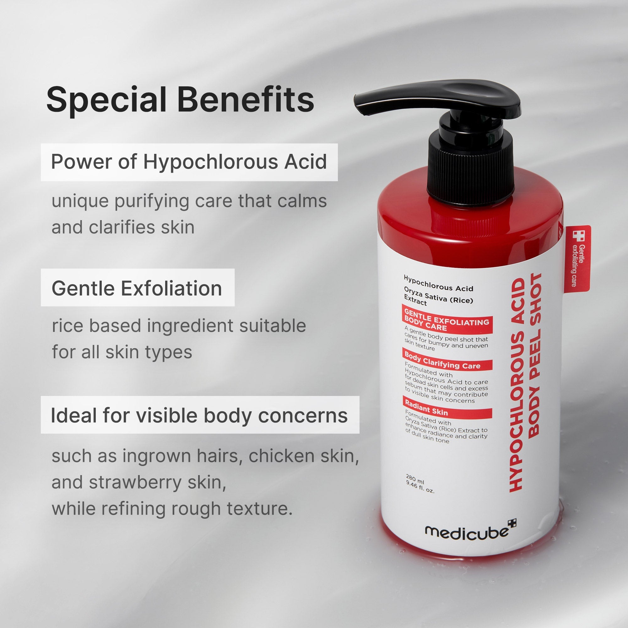 Hypochlorous Acid Rice Body Peel Shot - Your glow wishlist awaits.