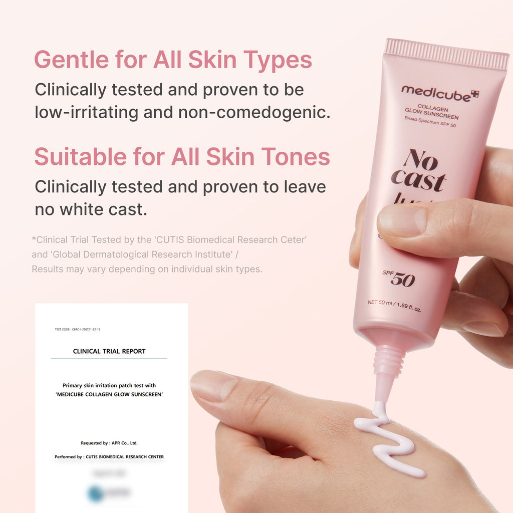 No Cast Just Glow Collagen Sunscreen - Find room for possibility.