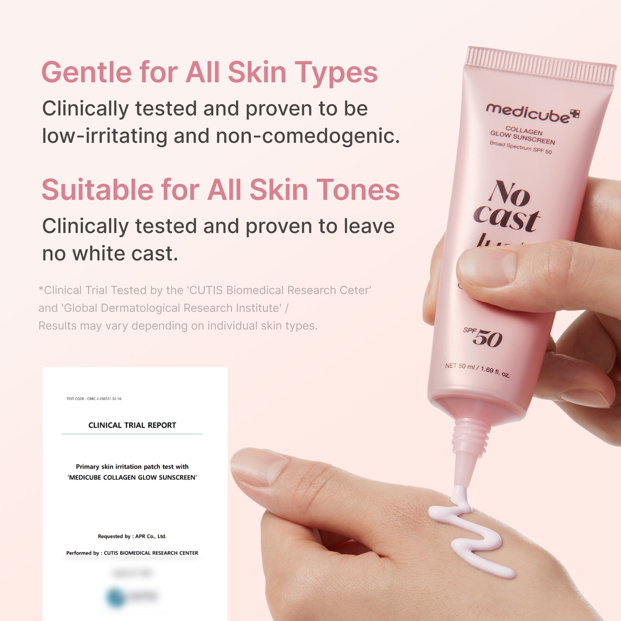 No Cast Just Glow Collagen Sunscreen - Find room for possibility.