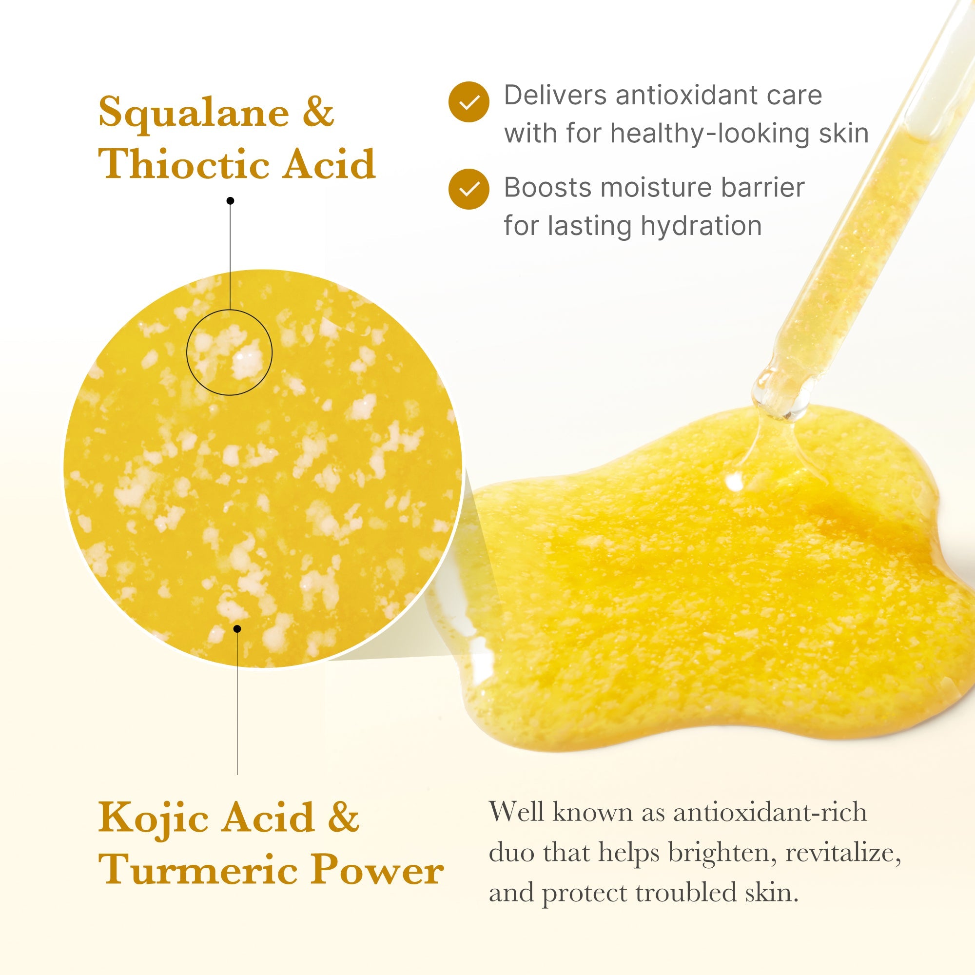 Kojic Acid Turmeric Capsule Serum - Ease into your morning.