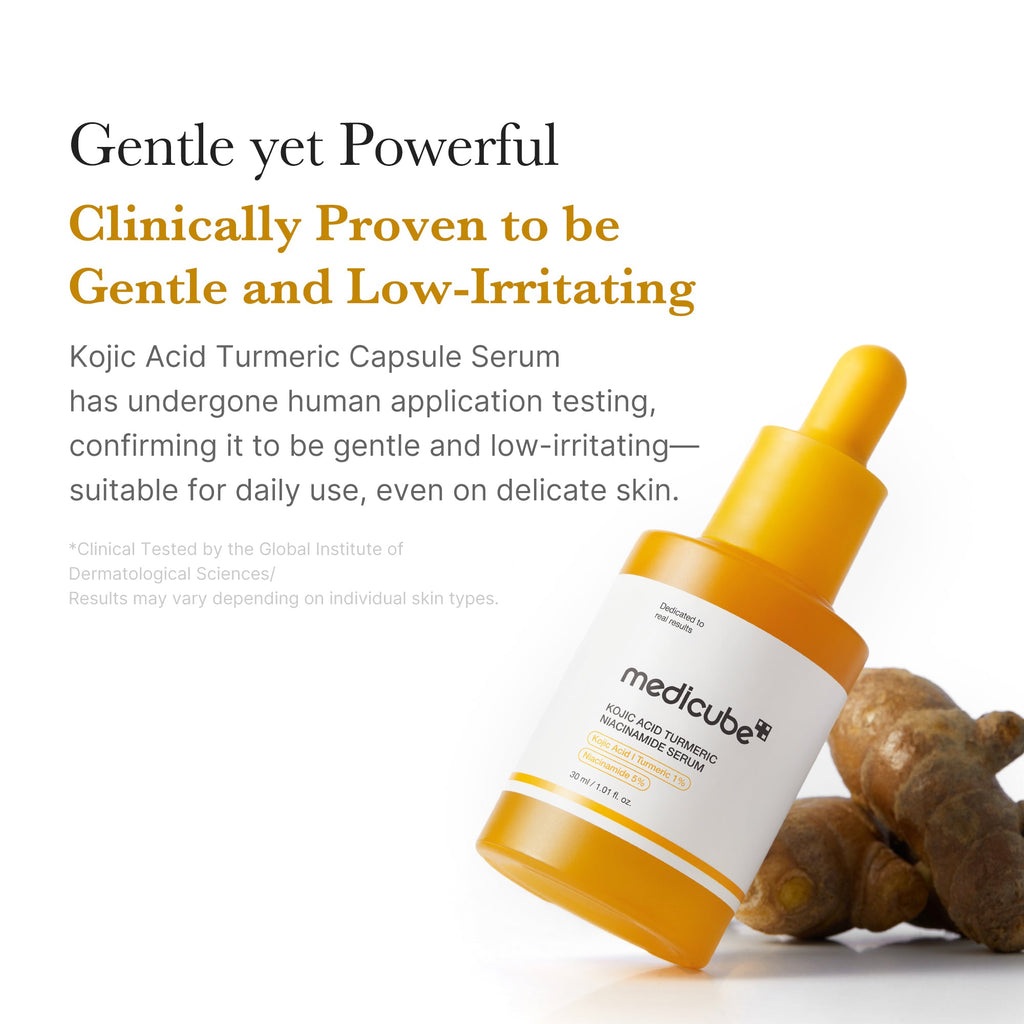 Kojic Acid Turmeric Capsule Serum - Ease into your morning.