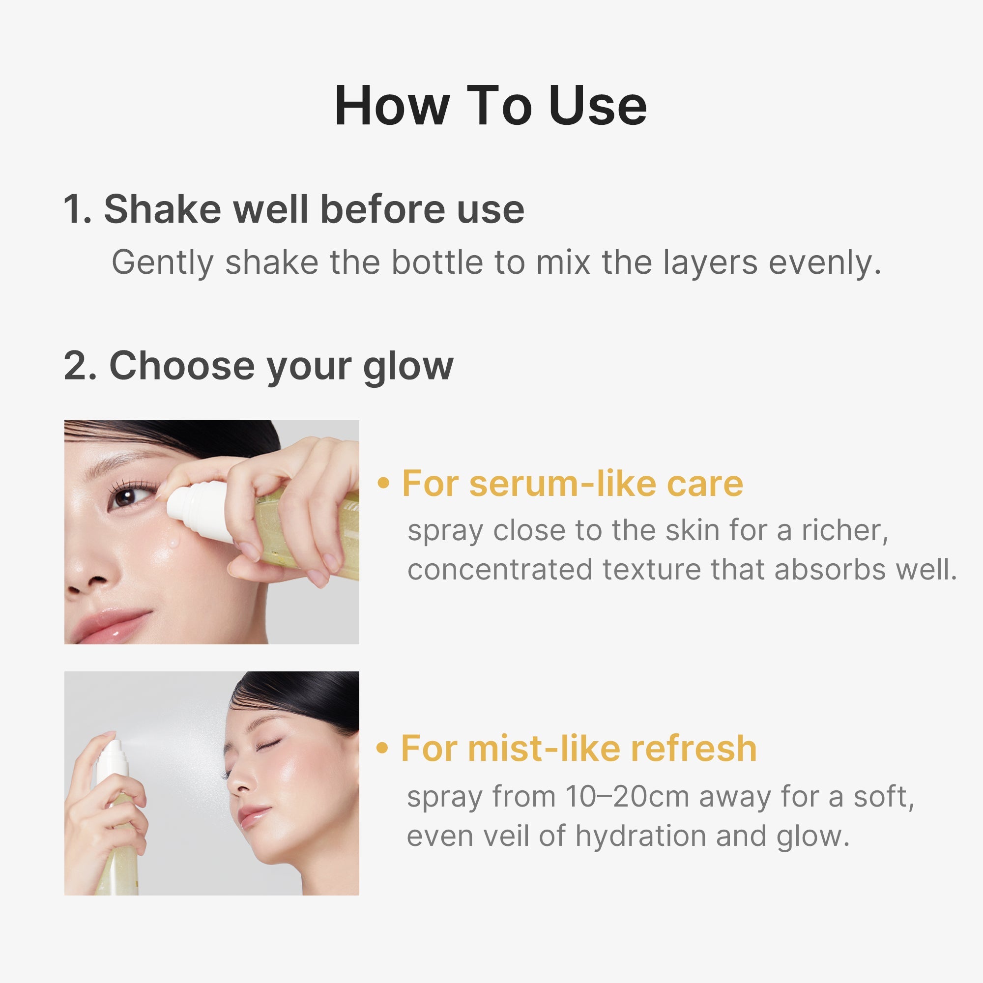 Kojic Acid Turmeric Vitamin Gold Jelly Mist Serum - Beauty time is your time.