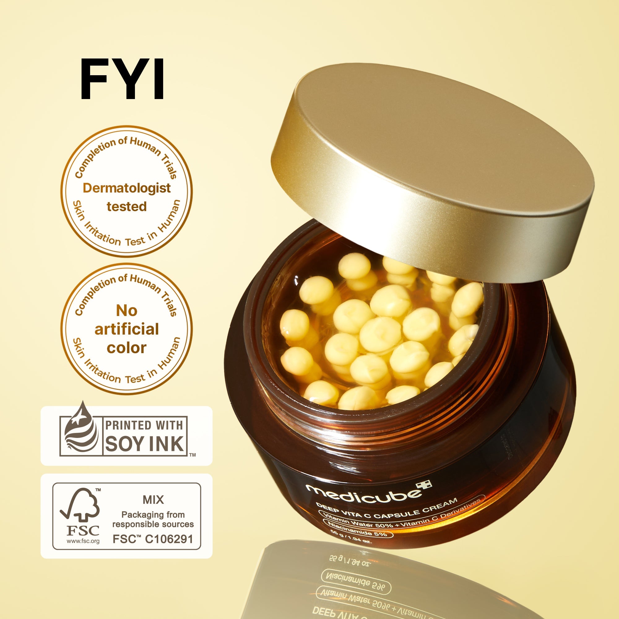 Deep Vita C Capsule Cream - A fresh addition to beauty.