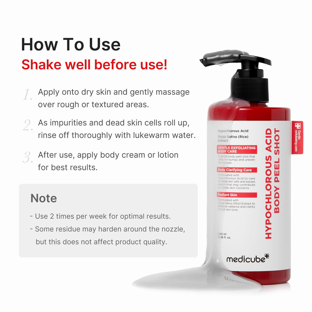 Hypochlorous Acid Rice Body Peel Shot - Your glow wishlist awaits.