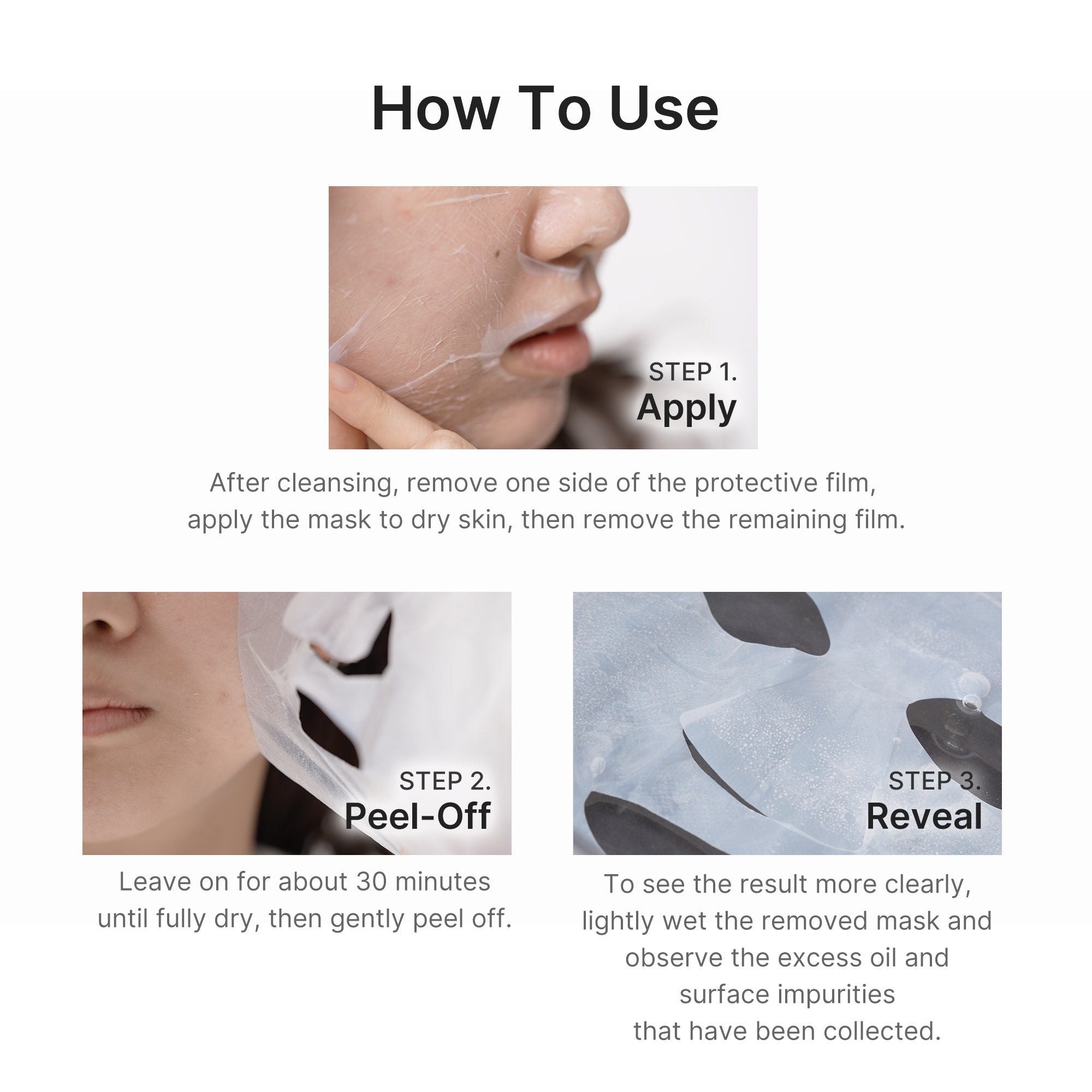 Hypochlorous Acid Peel Mask - Let your care story unfold.