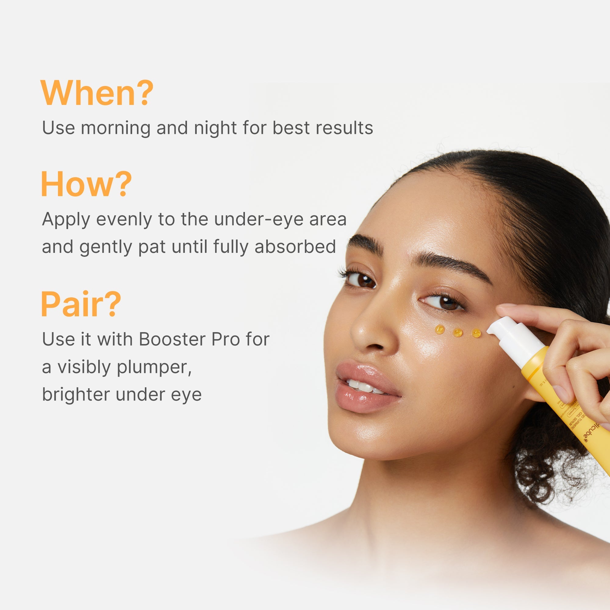 Kojic Acid Turmeric Eye Gel Serum - Bring care into the picture.