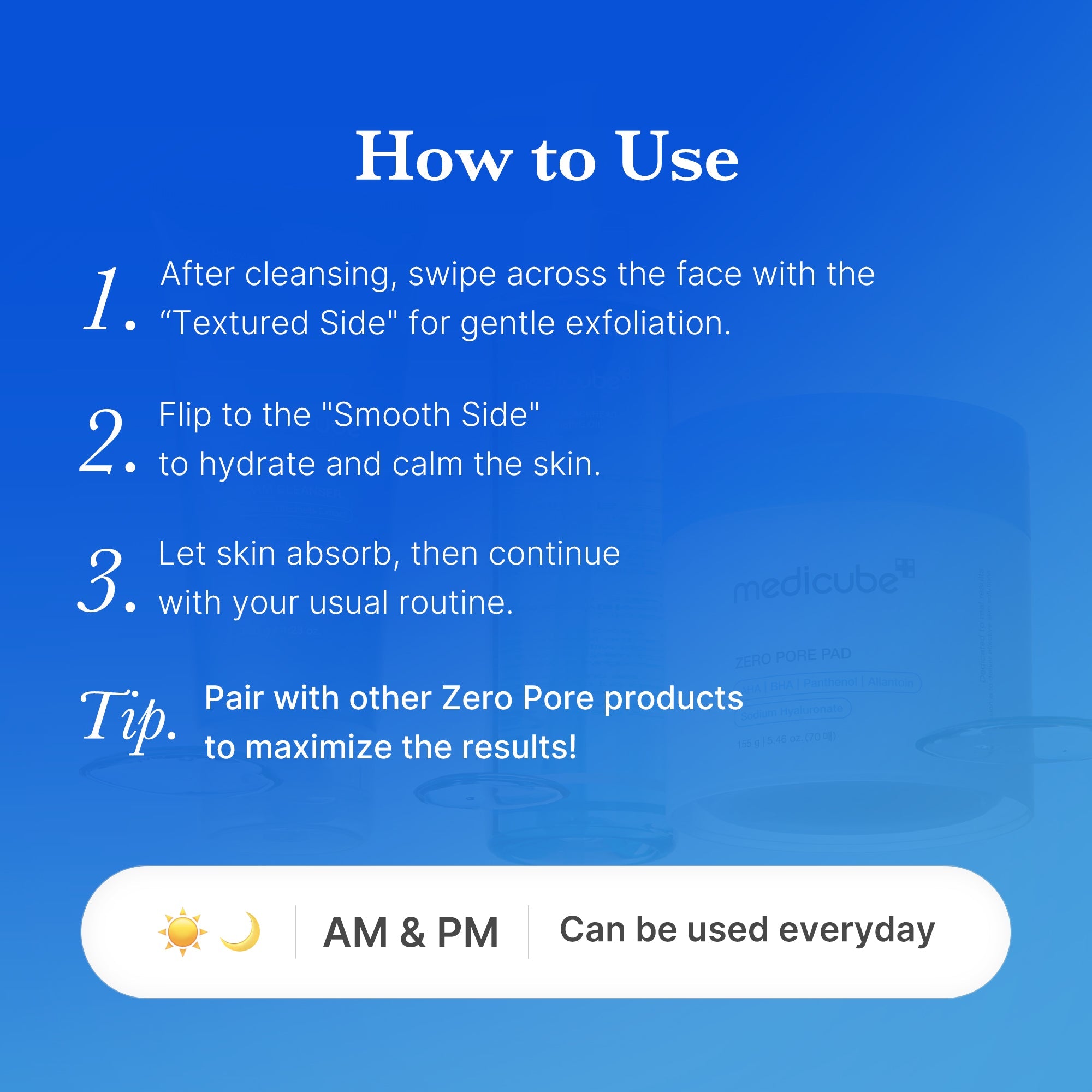 Zero Pore Pads - Your beauty story comes first.