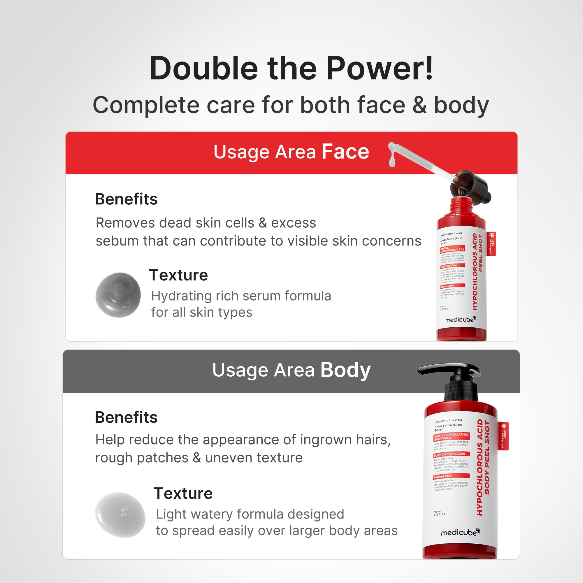 Hypochlorous Acid Rice Body Peel Shot - Your glow wishlist awaits.