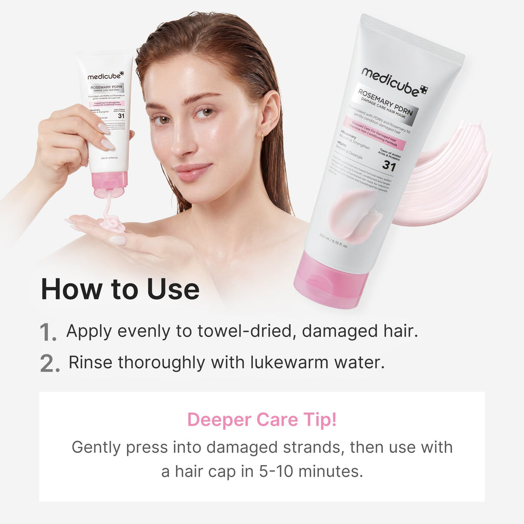 Rosemary PDRN Damage Care Hair Mask - Your counter deserves this.