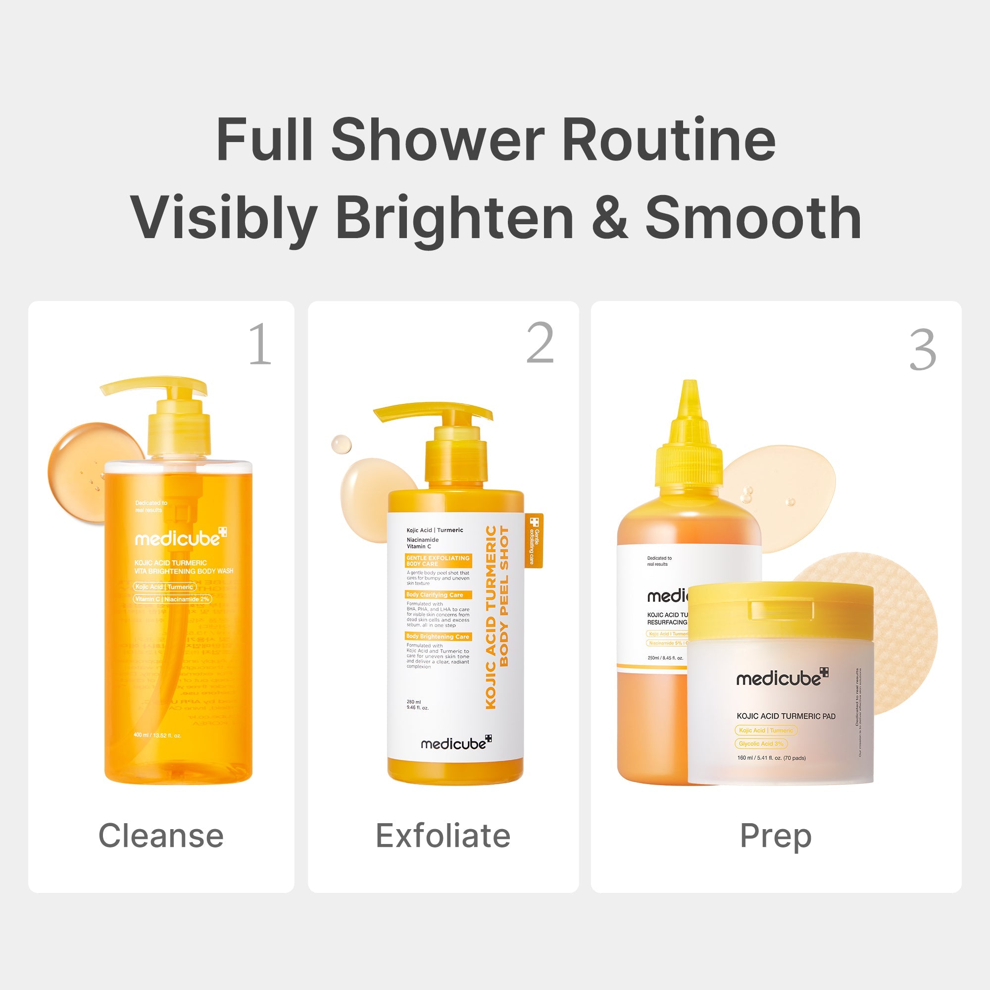 Kojic Acid Turmeric Brightening Body Wash - Care has a personal rhythm.