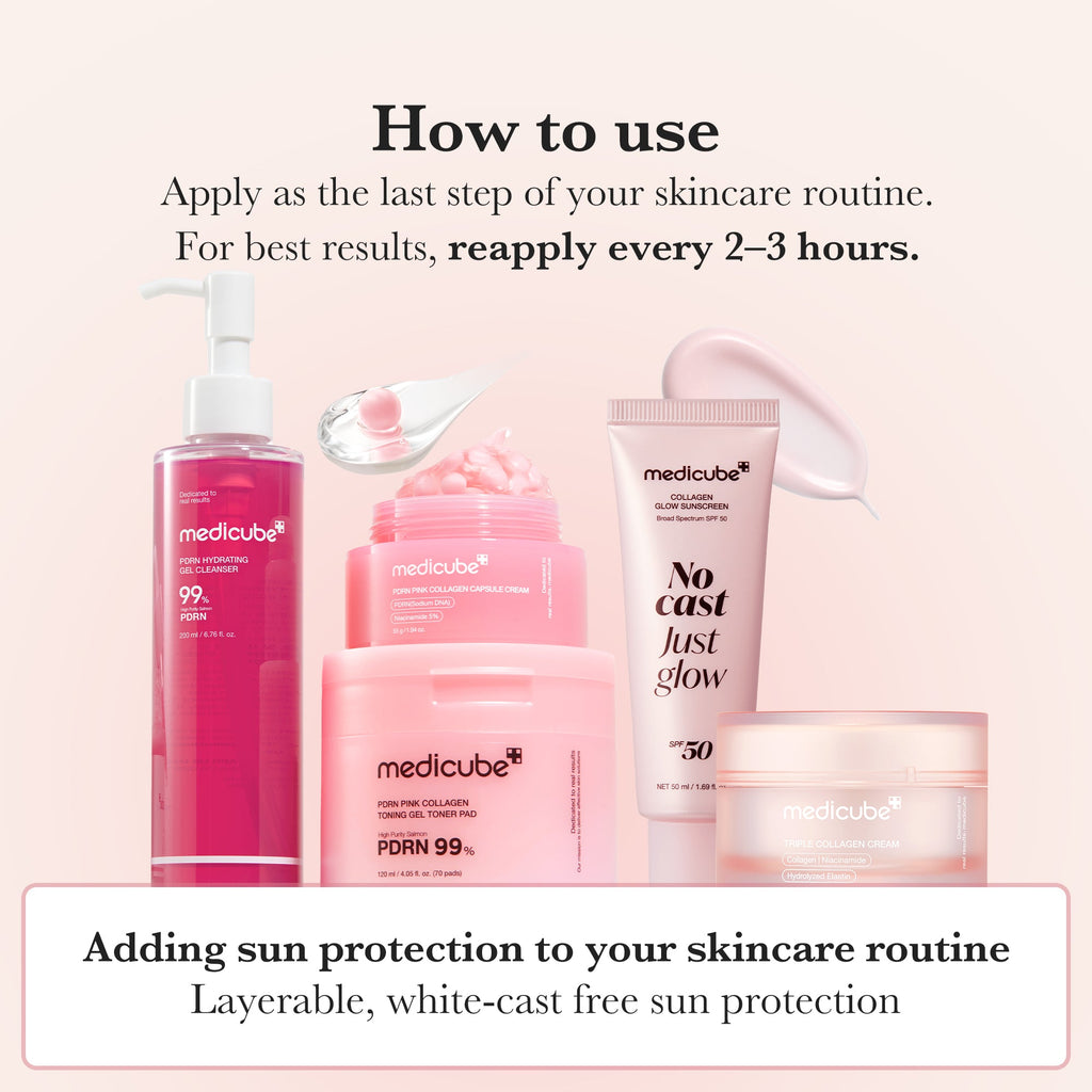 No Cast Just Glow Collagen Sunscreen - Find room for possibility.