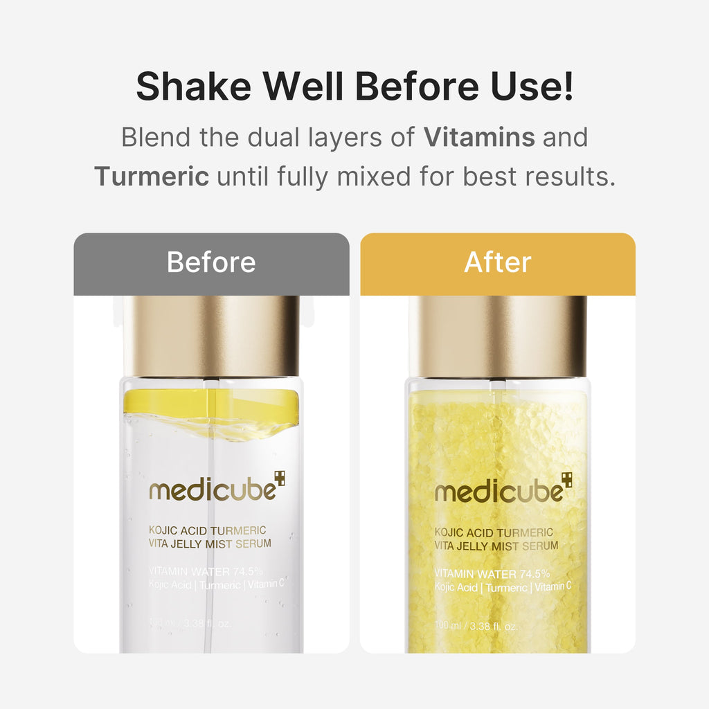 Kojic Acid Turmeric Vitamin Gold Jelly Mist Serum - Beauty time is your time.