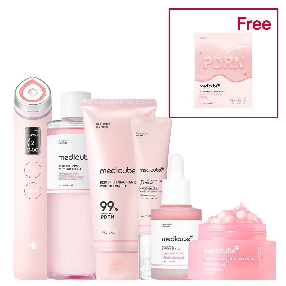 PDRN Pink Glow Home Aesthetic Full Set - Curate your care collection.