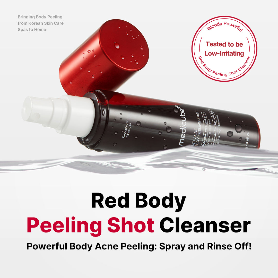 Red Body Peeling Shot Cleanser - Choose care with intention.