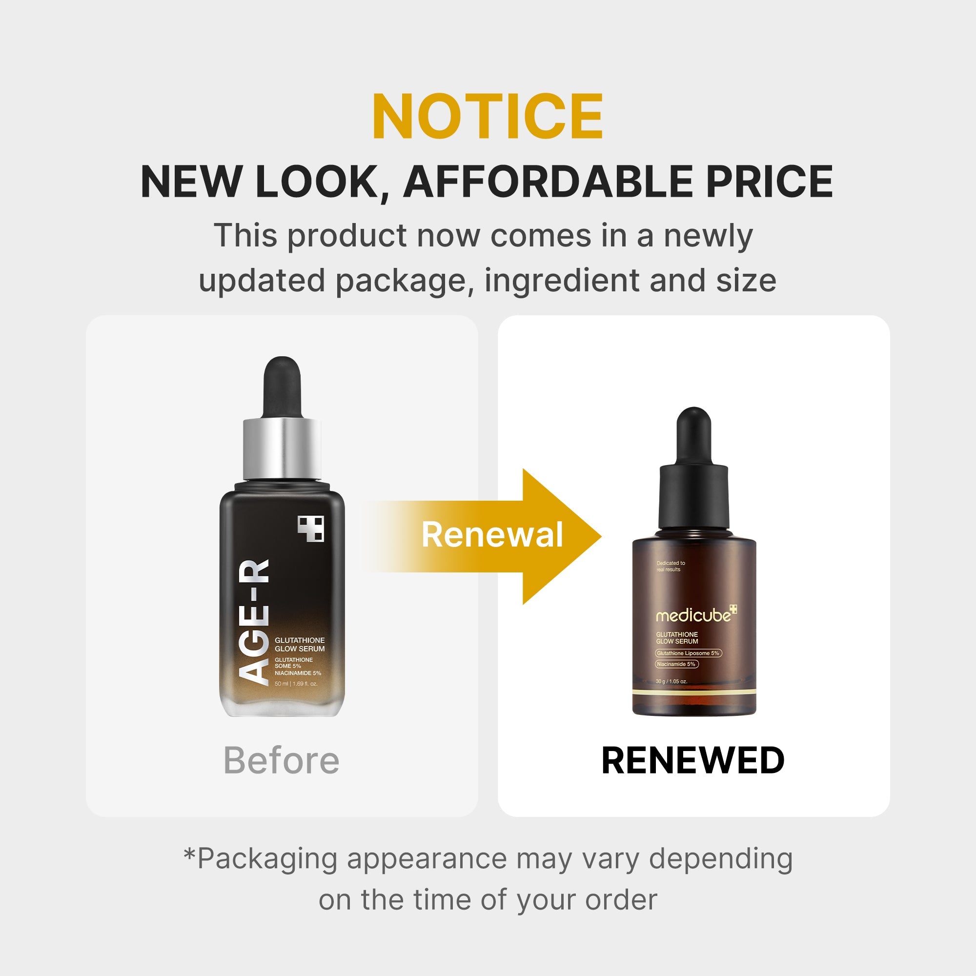 AGE-R Glutathione Glow Serum - Bring your own beauty energy.