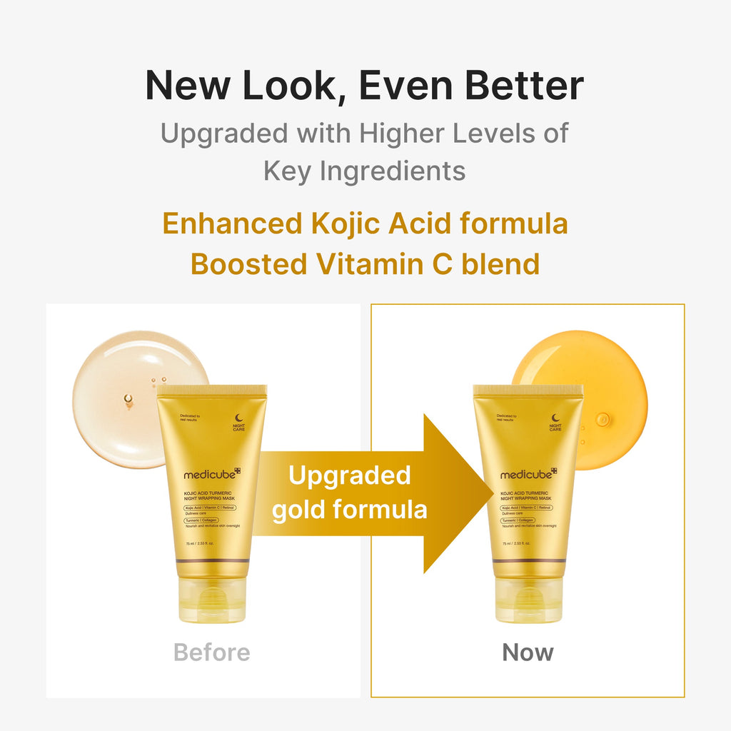 Kojic Acid Turmeric Overnight Wrapping Mask - A little more Medicube.