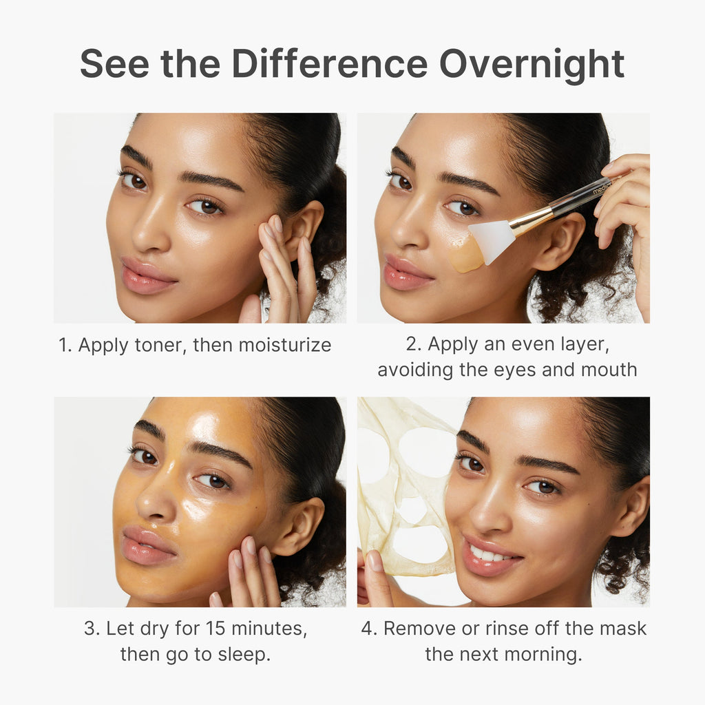 Kojic Acid Turmeric Overnight Wrapping Mask - A little more Medicube.