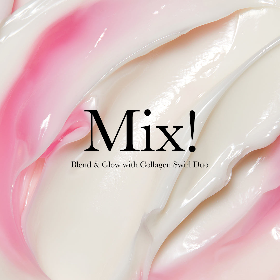 Collagen Swirl Duo - A moment before makeup.