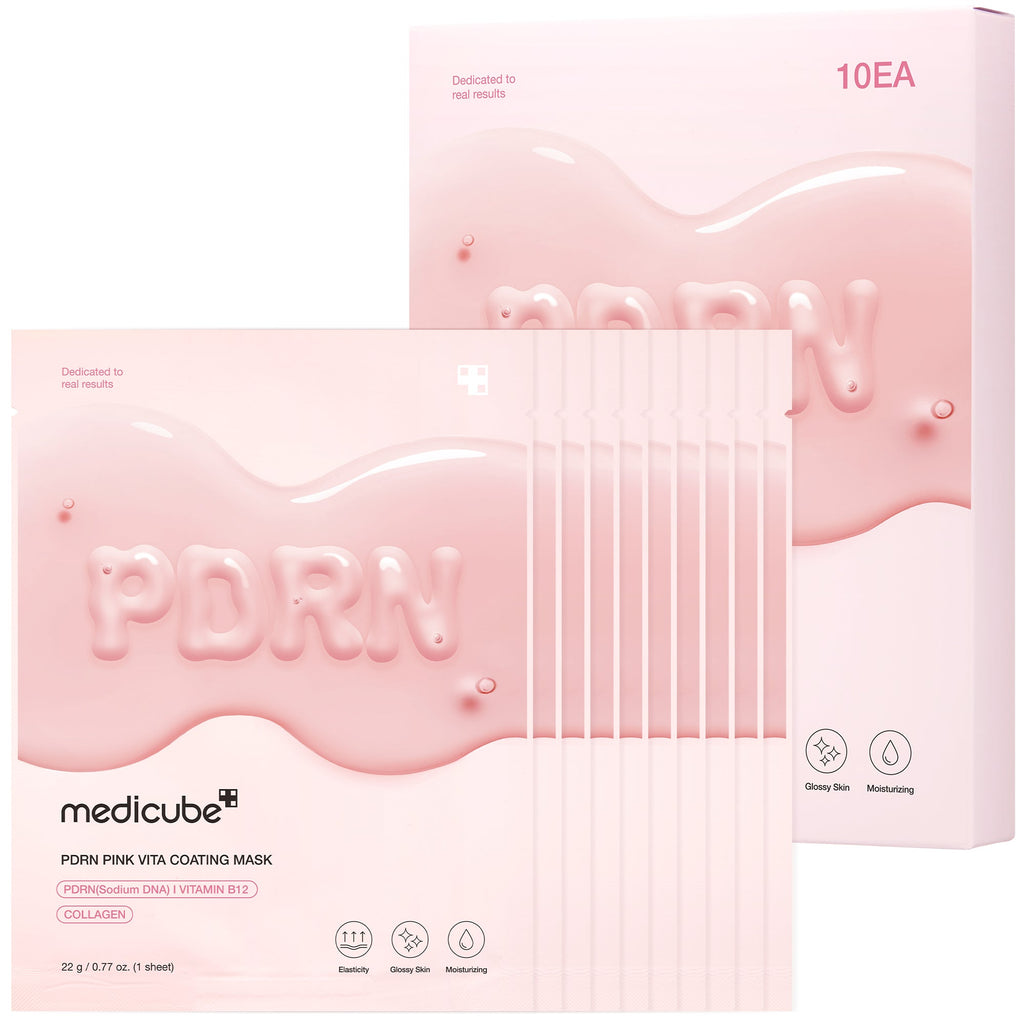 PDRN Pink Vita Coating Sheet Mask - Your weekend vanity date.