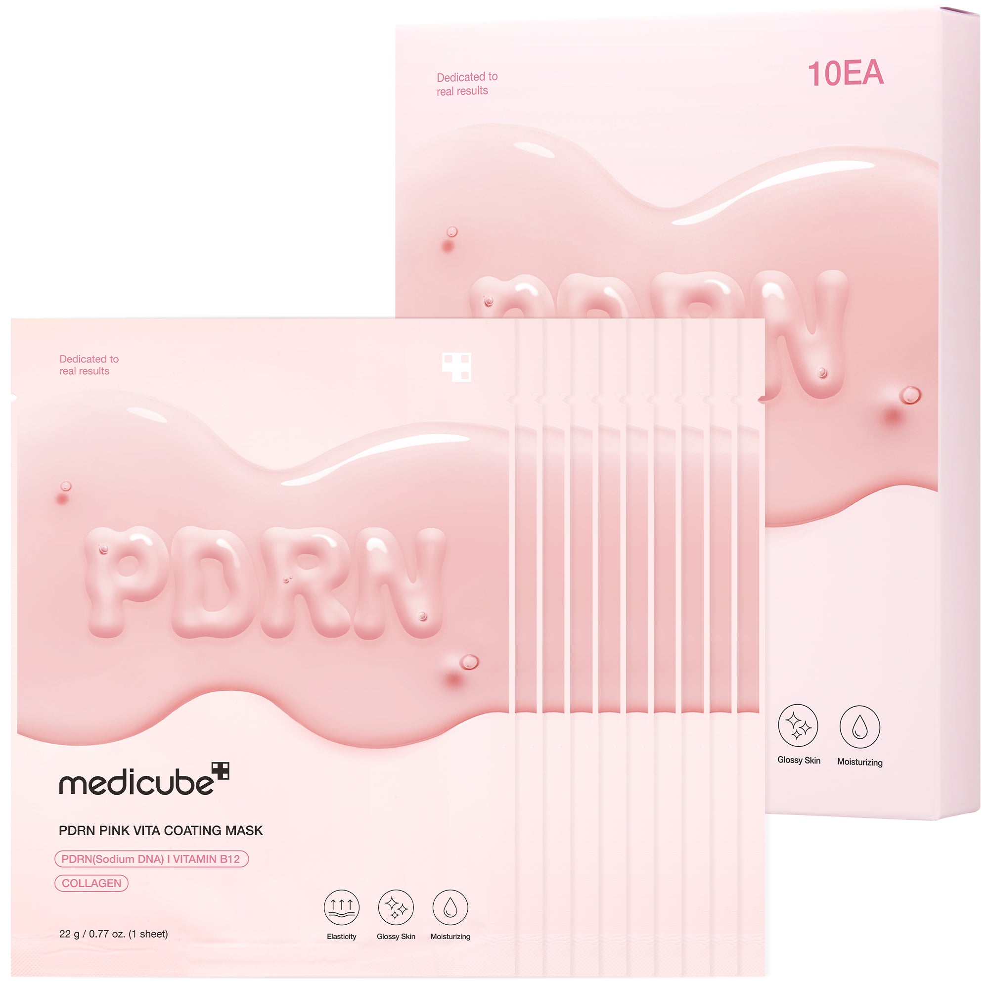 PDRN Pink Vita Coating Sheet Mask - Your weekend vanity date.