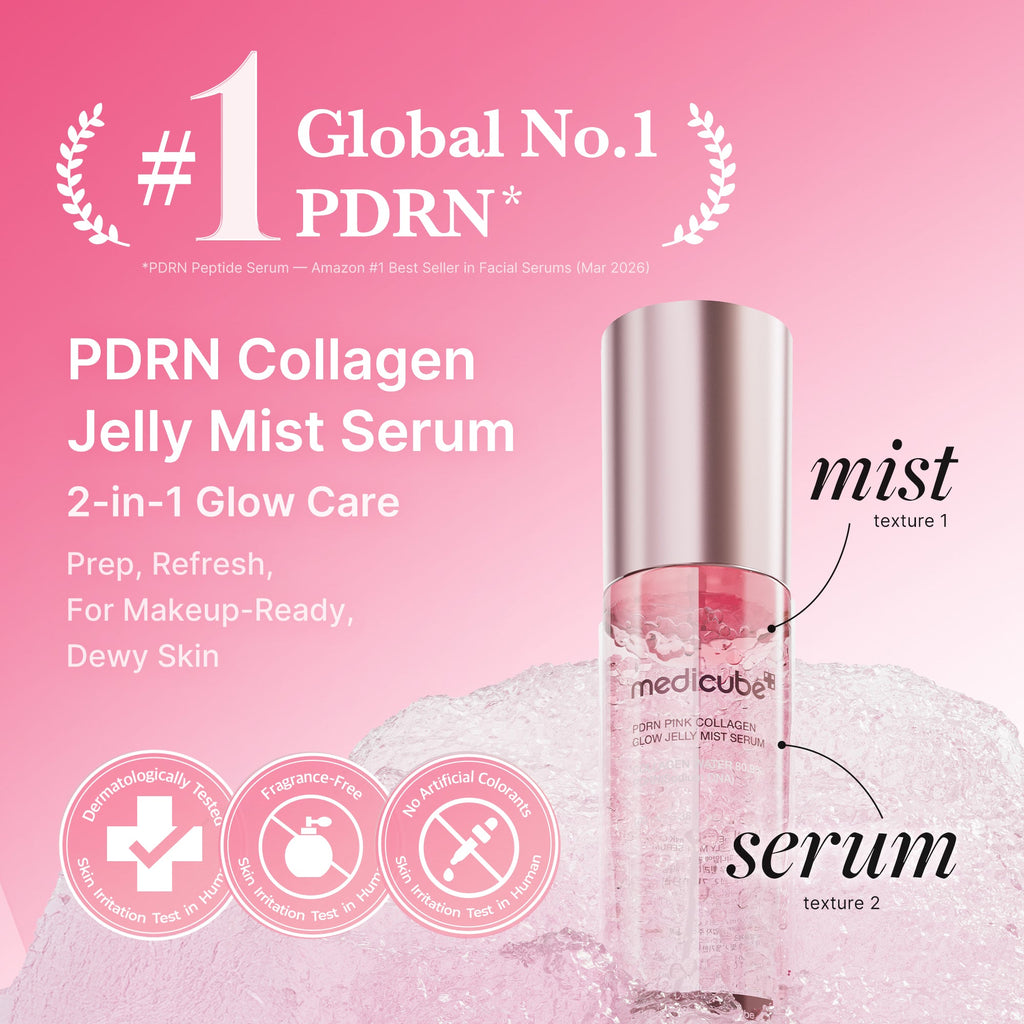 PDRN Pink Collagen Glow Jelly Mist Serum - Make a moment your own.