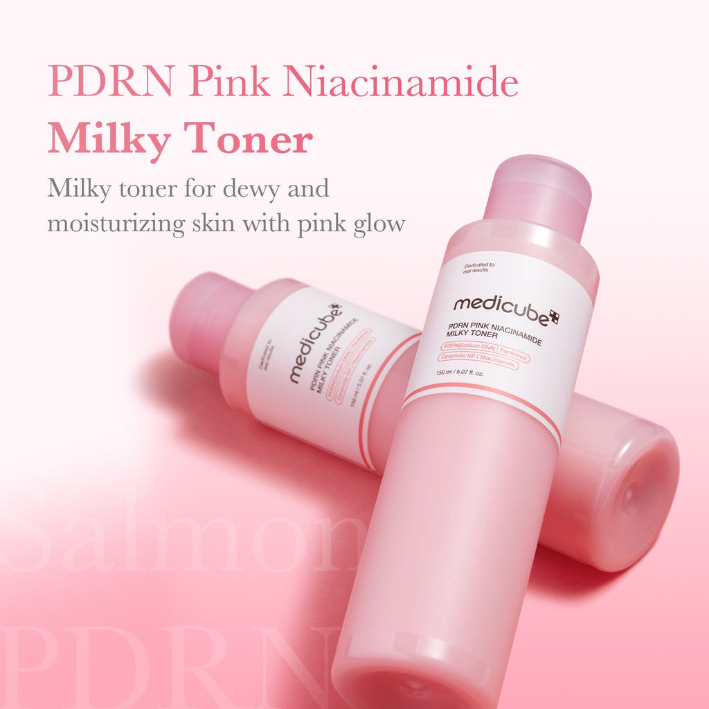 PDRN Pink Niacinamide Milky Toner - A treat for your person.