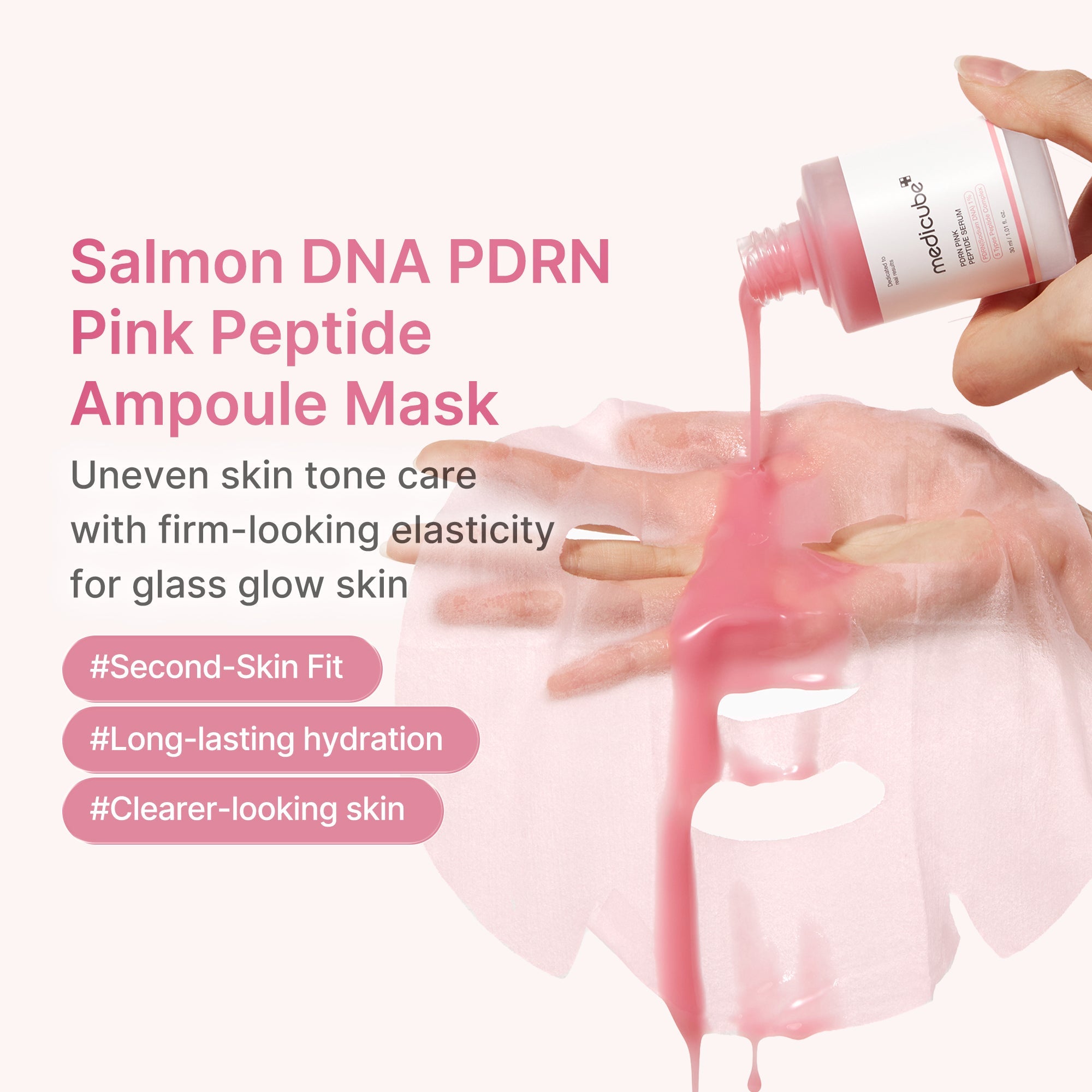 PDRN Pink Peptide Ampoule Mask - Start your own care story.
