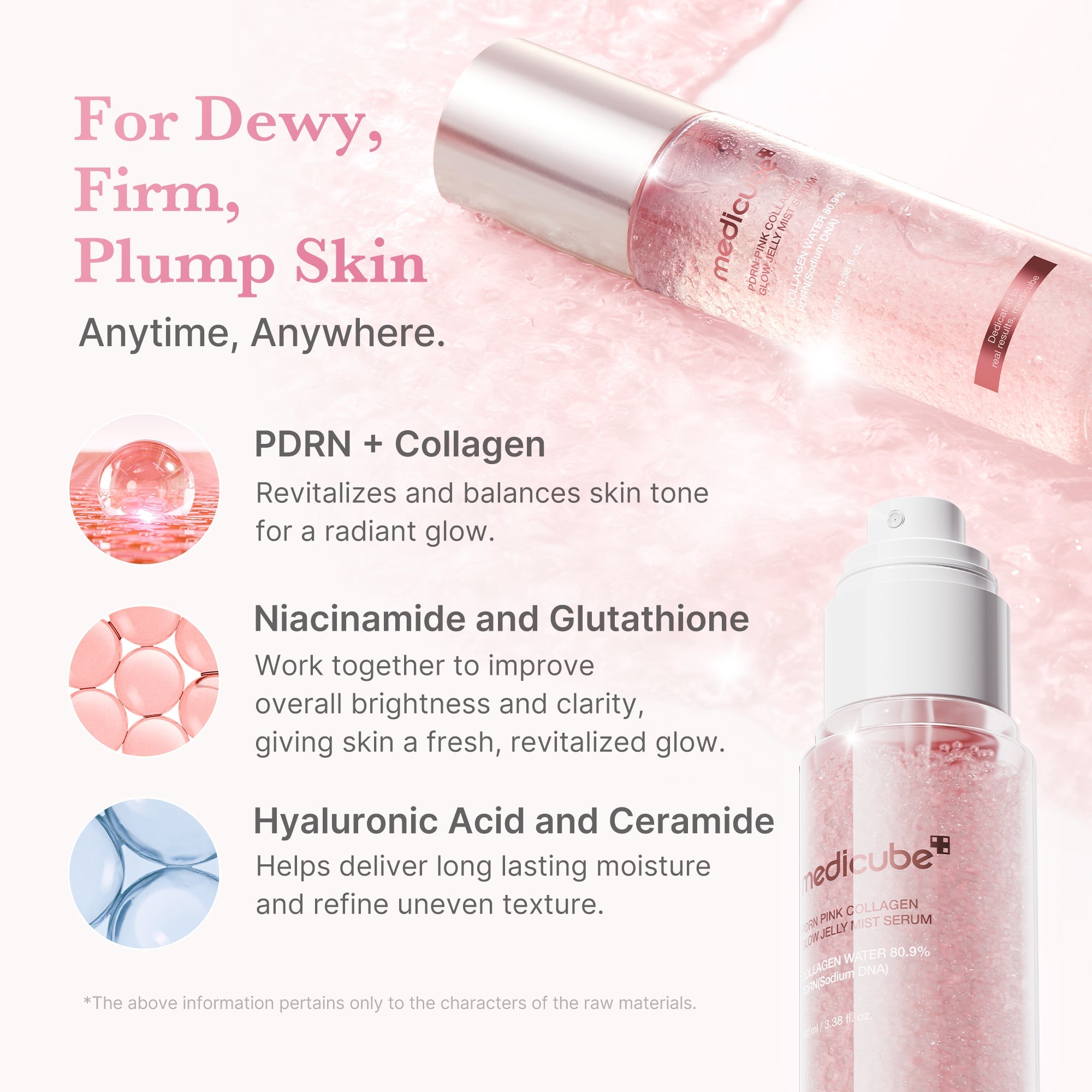 PDRN Pink Collagen Glow Jelly Mist Serum - Make a moment your own.
