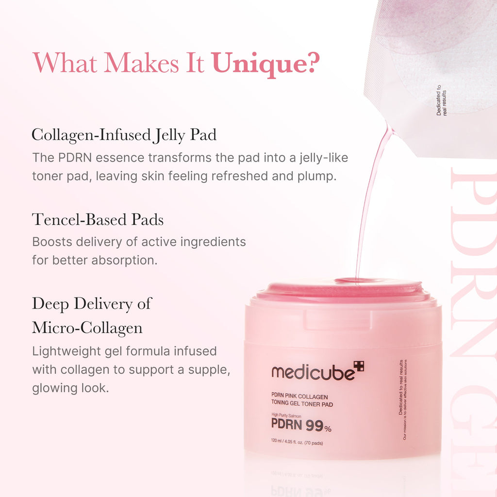 PDRN Pink Collagen Gel Toner Pad - A new look at K-beauty.