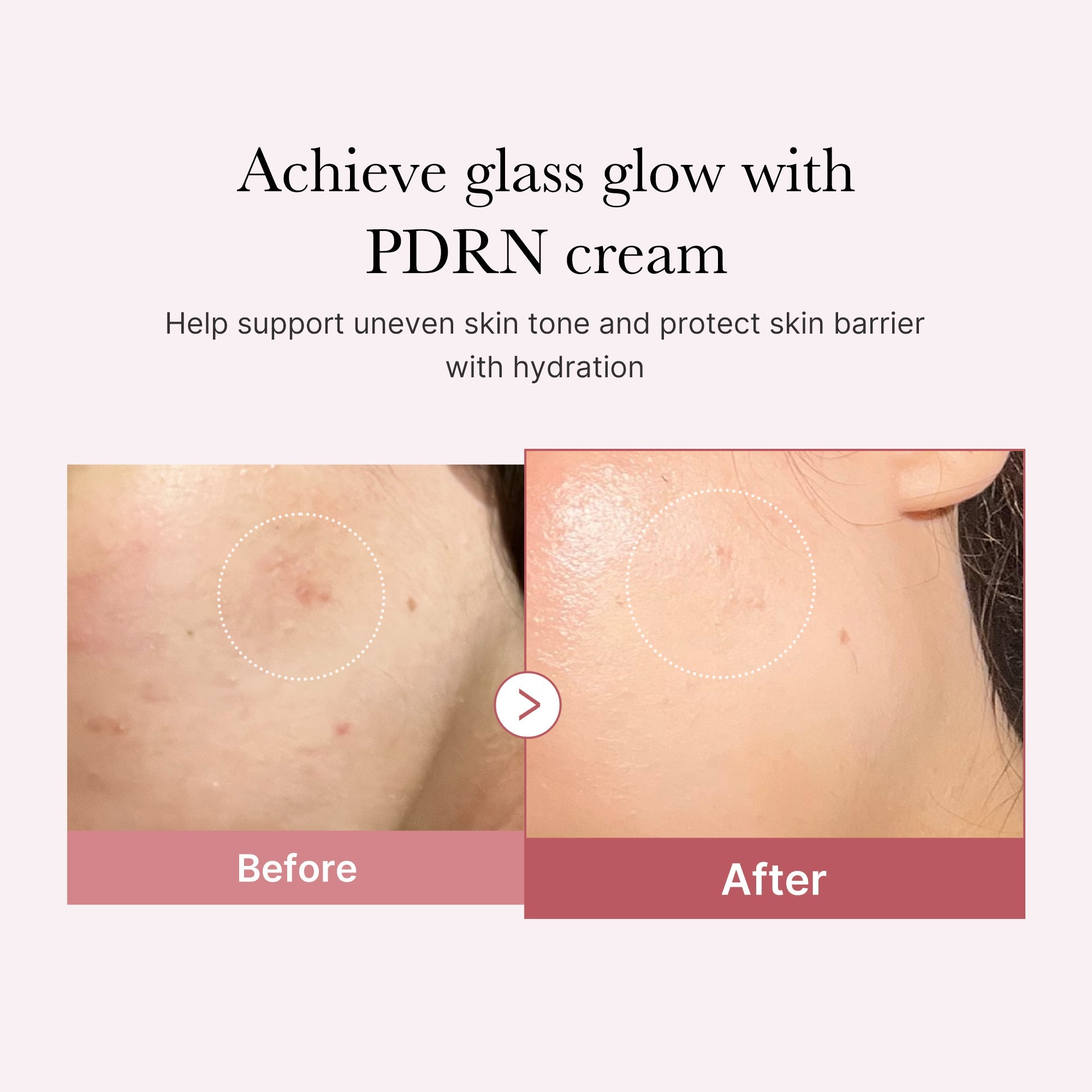 PDRN Pink Peptide Cream - Make getting ready count.