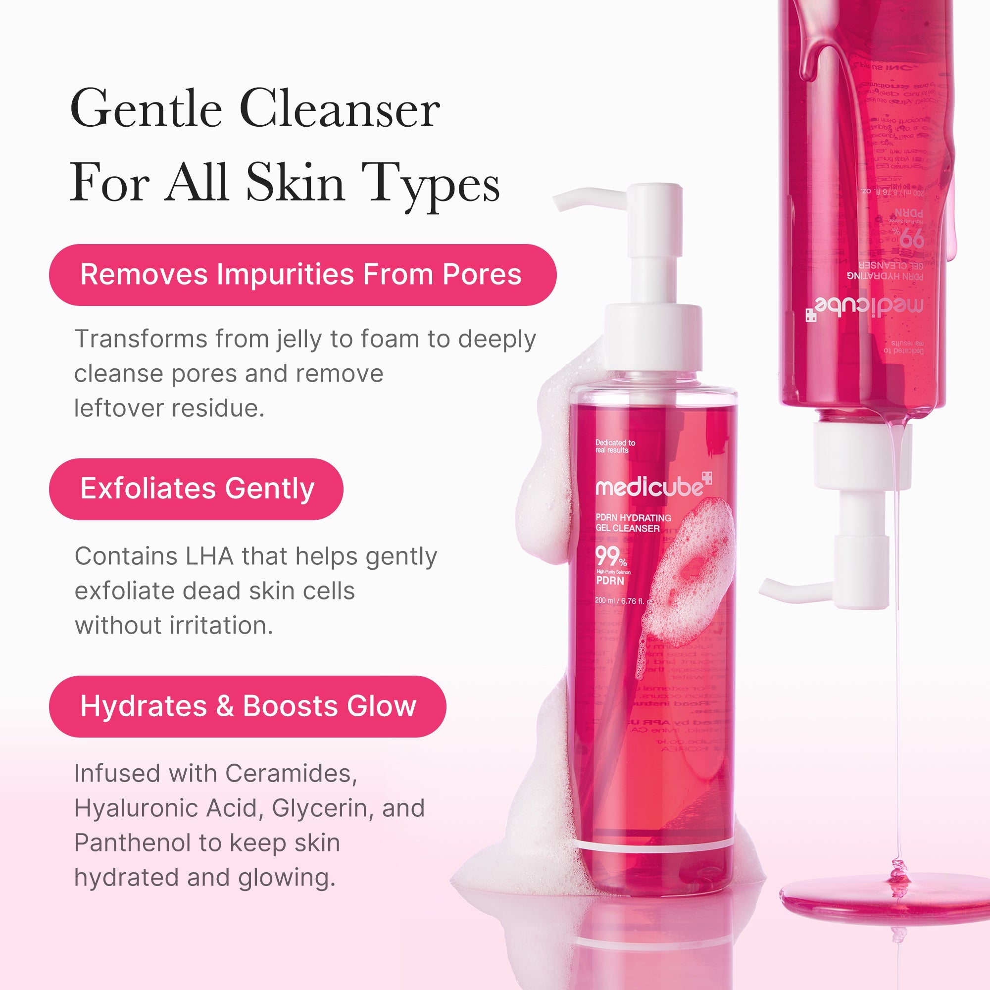 PDRN Pink Gel Cleanser - Your skin. Your signature.