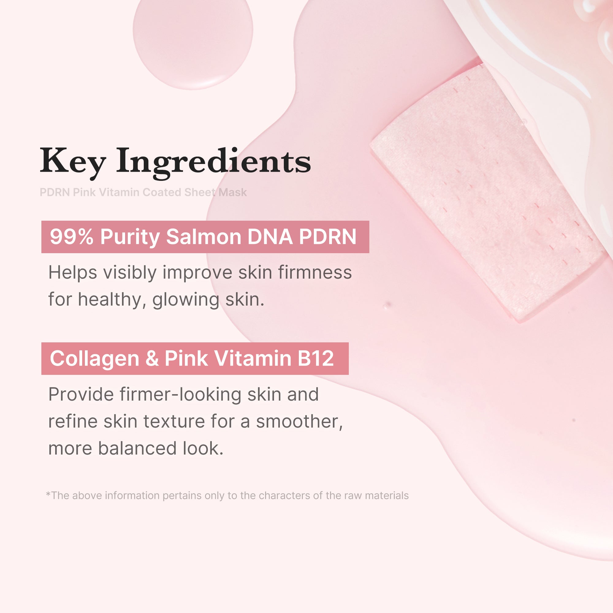 PDRN Pink Vita Coating Sheet Mask - Your weekend vanity date.